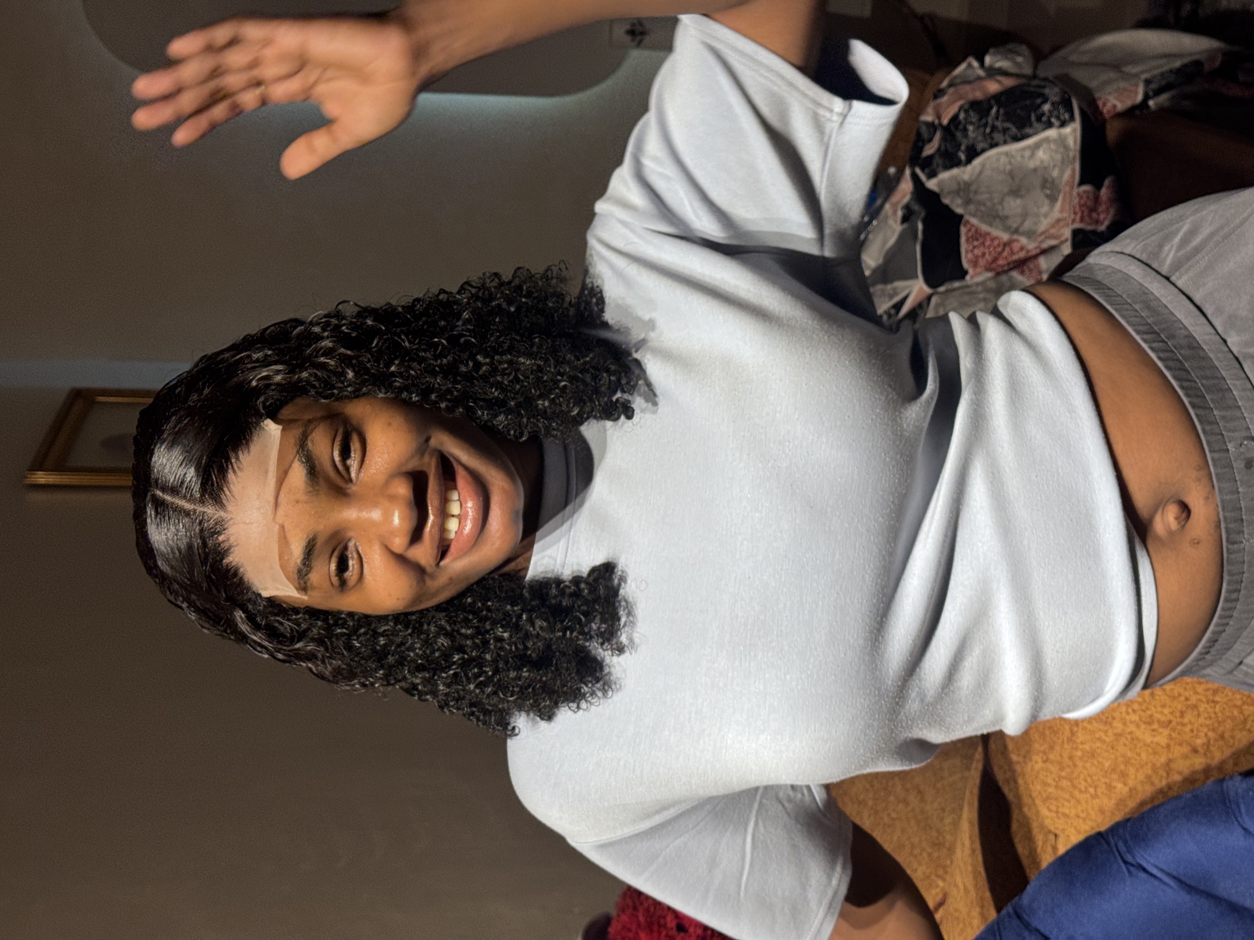 Full closure wig with a clean, natural hairline by DeLuxury Wigs